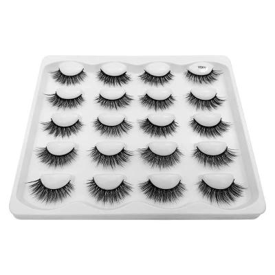 China Long 6d Chemical Fiber Long 6d Mink Eyelashes Natural Hand Made Natural Eyelash D for sale