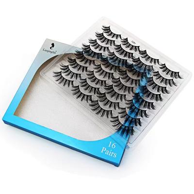 China Wholesale Thick Private Label Eye Lashes 5d Mink False Strip Eyelashes With Customized Packaging Own Brand Box for sale