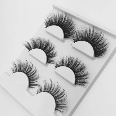 China Deeply 3 Pairs Eyelash Lashes New Style 3d Mink Eyelashes With Cheap Seller Box for sale