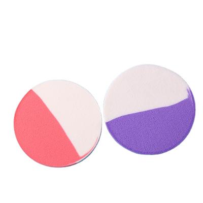 China Put On Makeup Air Cushion Air Cushion Bag Two Color Dry Sponge bb cream Simple Round Non-Latex Puff And Wet Makeup Tool for sale