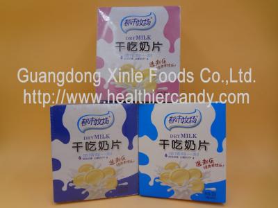 China DOSMC Low Fat Chocolate Milk Tablet Candy With Fresh / Real Raw Material for sale