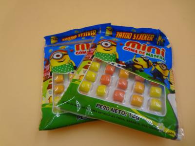 China Os doces da goma de Mini Round Colorful Mixed Chewing para o saco das crianças 12g embalaram à venda