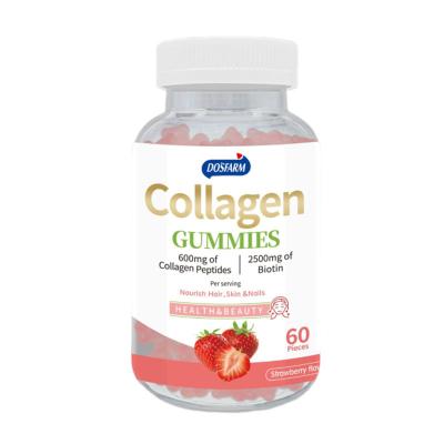 China Collagen Peptides Beauty Healthy Strawberry Gummies Manufacturer for sale