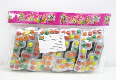 China Pistol Shape Compressed Candy In Orange , Lemon , Strawberry Flavor Tasty Snack for sale