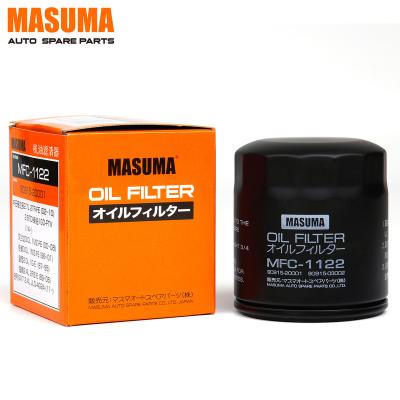 China MFC-1122 MASUMA factory price car parts auto engine system oil filter 90915-03002 90915-20001 90915-20003 90915 yzzd2 78*78*91 (mm) for sale