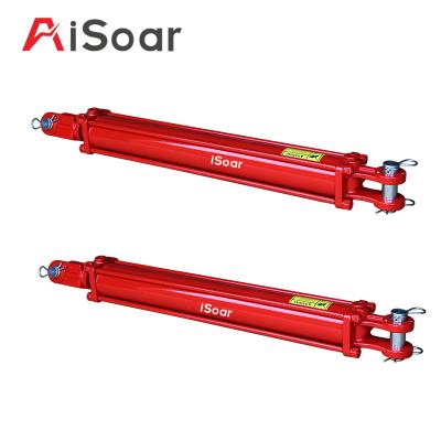 China Construction China Factory Price Acting Tie Rod Hydraulic Cylinder 2 Hole x 7 Double Stroke for sale