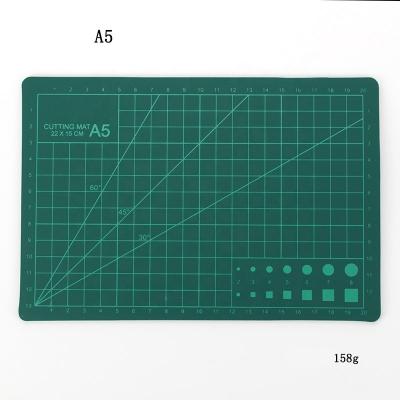 China Green Diy Hand Count Tool A1 A2 A3 A5 Double Sided Self Healing PVC Cutting Mat Without LOGO for sale