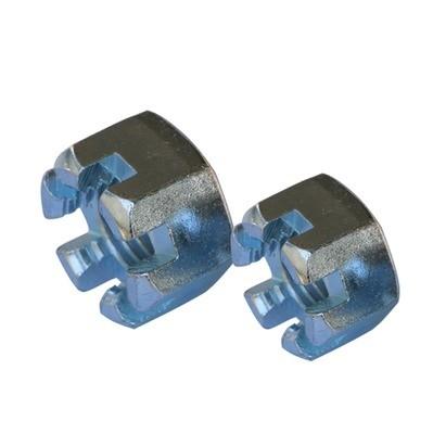 China Noz de ranura Din 935 M4 Flange Cerradura redonda Hexagonal ranura de castillo Noz para la demanda del cliente en venta