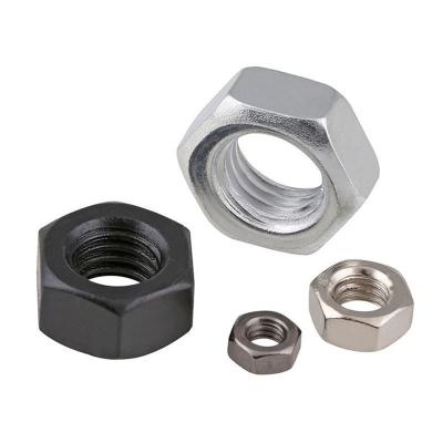 China Metrische meting Metrische ISO Din Hexagon Nut met Zinkgeplating Zwart DIN 934 Te koop