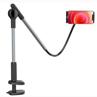 China Mobile Phones Phone Holder Stand Phone Tablet Mount Lazy Adjustable Long Gooseneck Flexible Arm for sale