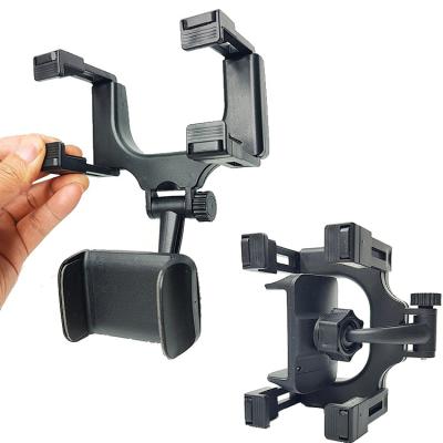 China New Product Universal Smartphone Cradle Car Vehicle Rear View Mirror Phone Holder Adjustable Mount Compatible to iPhone 11/11 pro for sale