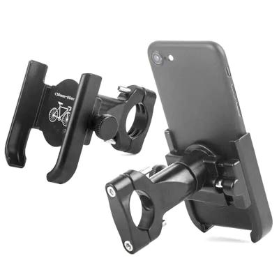 China Adjustable Full Protection Bike Phone Mount Bracket Adjustable 360 ​​Degree Rotation Aluminum Bicycle Phone Holder Motorcycle Phone Holder for sale