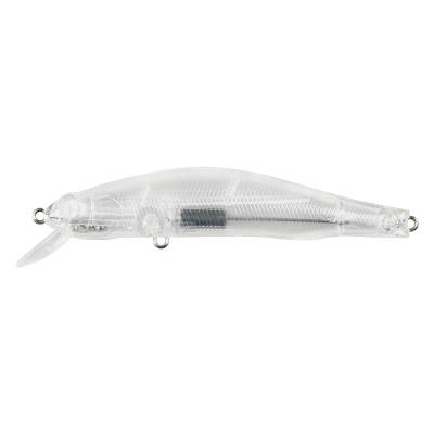 China 15.5g/125mm Body Groundbait Unpainted Blank Bait White Plastic Minnow HH-6007 for sale