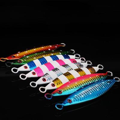 China Slow Launch New Metal 20-200g Lead Metal Jig Lure Building Luminous Japan Quality Saltwater Fishing Lures for sale