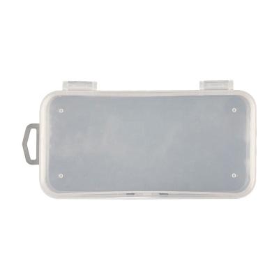 China Simple Small PP Grid Lure Storage Box Transparent And Easy To Carry Portable Plastic Fake Bait Lure Box Sea Fishing Bait BO for sale