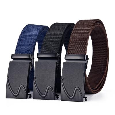 China OEM Factory Soft Canvas High Quality Nylon Material Belt Business Automatic Buckle for sale