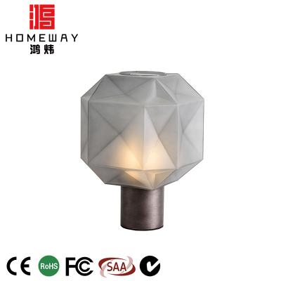 China Durable Europe Iron Table Lamp Brushed Dark Gray Decorative Lamp Bulb Lights For Bedroom for sale