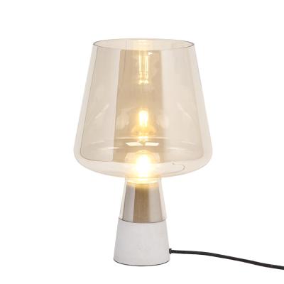 China Personality Living Room Study Bedroom Bedside Lamp Nordic Modern Creative Glass Table Lamp for sale