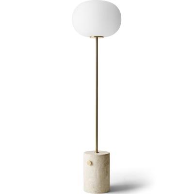 China Fashion Modern Antique Bulb Position Floor Lamp Living Room White Marble Floor Lamp for sale