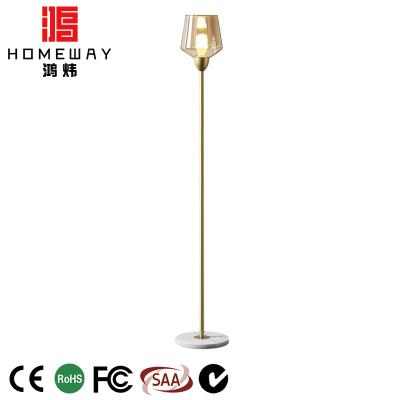 China Home Lightings Nordic Style Fashion Product Voucher Holder Antique Gold Floor Lamp for sale