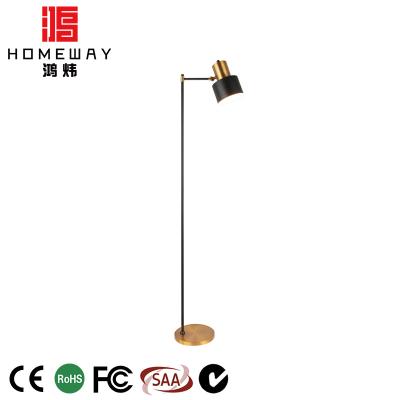 China Hot Selling Angle Adjustable Matte Black Nordic Floor Lamp Bedside Iron Modern Corner Floor Lamp for sale