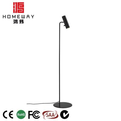 China Matte Black Iron Led High Fashion Modern Office Floor Lamp Modern Home Decor for sale