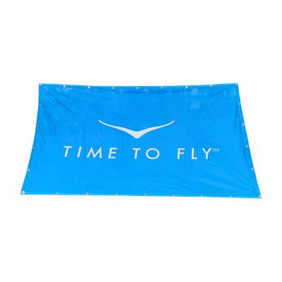 China Banner Fabric Mesh Hanging Banner Indoor/Outdoor Hanging Flags, Sublimation Printing Mesh Banner Flags for sale