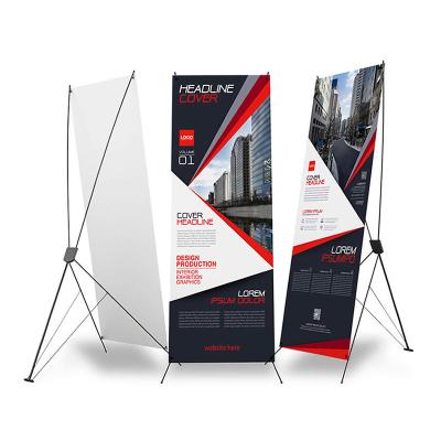 China Durable Stand Up Banner Advertising X Banner Factory Sales Display X Promotional Banner for sale