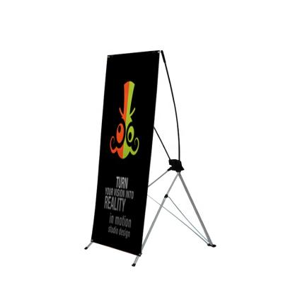 China Outdoor Standard Banner X-Stand Portable Advertising Banner Display PVC X-structure Banner Display for sale