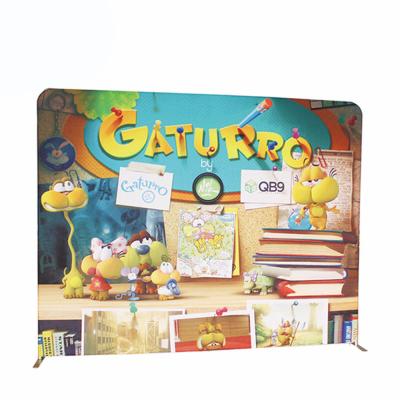 China Health Care Institutes High Reputation Durable Straight Act Exhibition Tension Cloth Display Wall Banner Display for sale