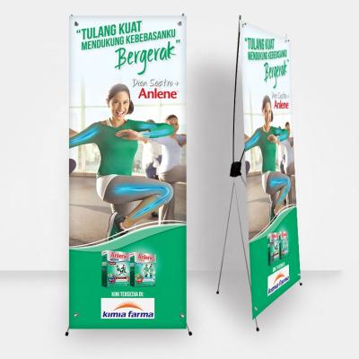 China Hot Selling Customized PVC 60 X 160 Cm Or 80 X 180 Cm Stand Banner X Banner For Exhibition Banner Display for sale