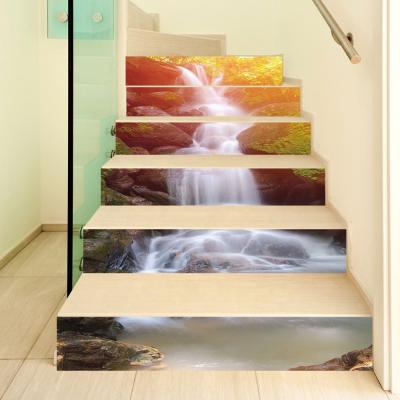 China Custom Printed Waterproof+Eco-friendly Stair Sticker 3d Stairs Sticker Floor Sticker Home Decor for sale