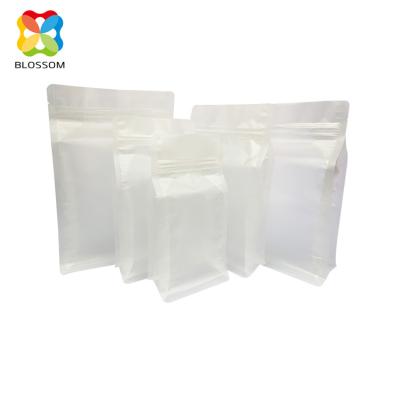 China Eight Edge-Sealing Aseptic Moisture-proof Plastic Matte Paper Flat Bottom For Snack Food Packaging Bag for sale