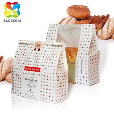 China Custom Printed Food Side Gusset Laminated Paper Bread Packaging Bags for sale