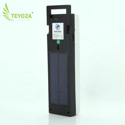 China Build-in 1W solar panel teyoza OEM factory solar panel emergency wall mounted emergency led portable light outlet light with solar panel for sale