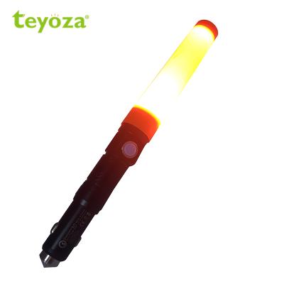 China SOS light teyoza handheld waterproof USB rechargeable torch light led emergency flashlight for sale