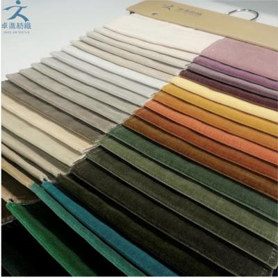 China Polyester Flame Retardant Cotton Velvet Striped Lazy Boy Upholstery Sofa Fabric for sale