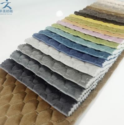 China Holland Tear-Resistant Popular Quilted Velvet Fabric For Mattress For Sofa Cover for sale