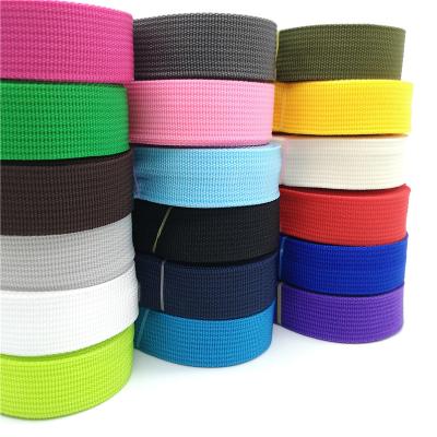 China Bag Viable Webbing Belt Ribbon Canvas Webbing Nylon Backpack Tying Bag Belt Sewing Accessories for sale