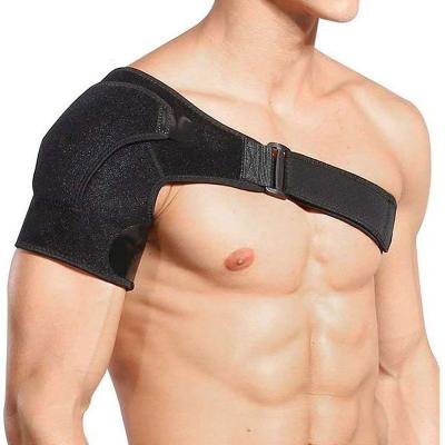 China Universal Adjustable Fit Shoulder Support Compression Sleeve Pain Relief Recovery Shoulder Brace for Men and Women for sale