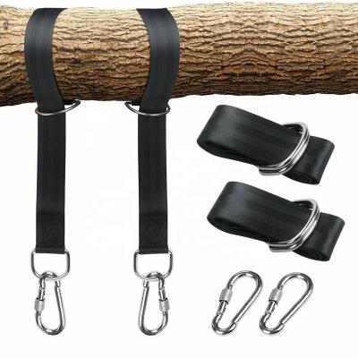 China Logo Package 2Pcs Shaft Outdoor Custom Quick Swing Strap Heavy Duty Furniture Swing Hammock Strap for sale