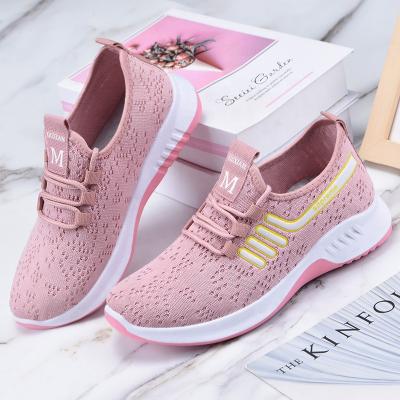 China PVC Women's Athletic Walking Slip On Tennis Sneakers Wholesale Women Shoes Branded Sports Shoes For Woman Sock Shoes for sale