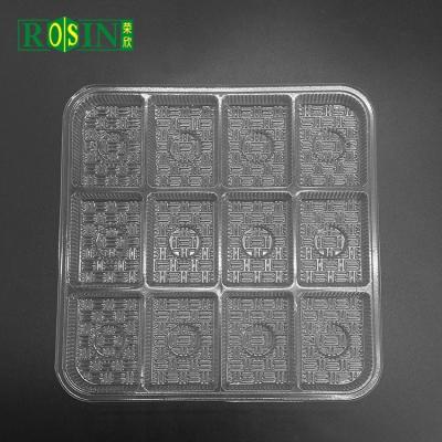 China Custom Logo PLA 12 Cavity Chocolate Packaging Blister Recyclable Packaging Plastic Tray Insert For Chocolate for sale