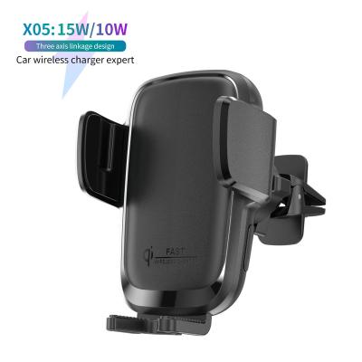 China Mobile Magnetic Car Charger Mobile Phone Holder 15W A3 Wireless Acrylic Newest Car Phone Wireless Charger for sale