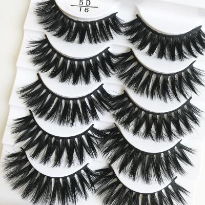 China Wholesale Low Price 100% Synthetic Lashes Kit Hand Made Synthetic 5 Pairs Faux Mink Lashes for sale