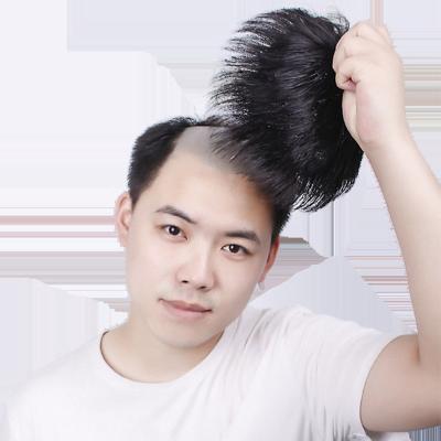 China Fiber high temperature simulation of the scalp directly exposed hairline, biological wigUltra-thin scalp is breathable comfortable Brazilian human for sale