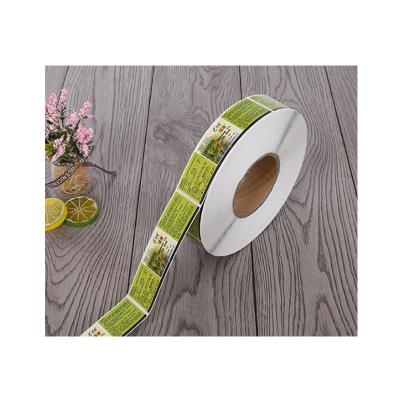 China Clear Vinyl PET Logo Printing Roll Sheet Barcode PVC Adhesive Label Waterproof Customized Kraft Paper Die Cut Sticker for sale