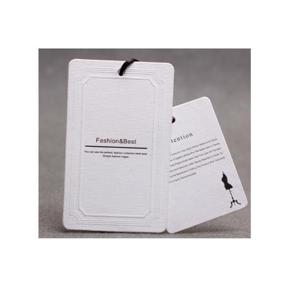 China High quality logo print embossed eco-friend sustainable hang tag sustainable customized label for clothing for sale