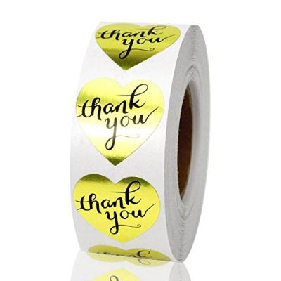 China Custom 1 Inch Amazon Success 500pcs Seal Sticker Roll Barcode Thank You Small Business Stickers for sale