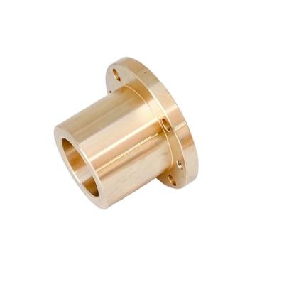 China Factory durable oilite sintered bronze alloy high strength flanged sleeve bearing in factory for sale